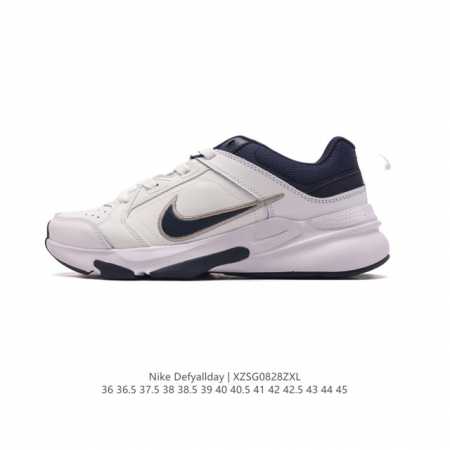 真标 Nike耐克官方defyallday男女子训练鞋透气缓震部分皮面健身 男女同款训练鞋。皮革鞋面搭配橡膠抓地機能鞋底，打造耐久設計，經得住嚴峻訓練的重重考驗 - 点击图像关闭