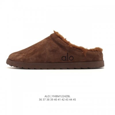 Alo Recovery Slipper 秋冬新款 毛绒棉拖鞋，男女款美拉德配色休闲家居拖鞋 码数：36-45 编码：Yhbm1224Zbl