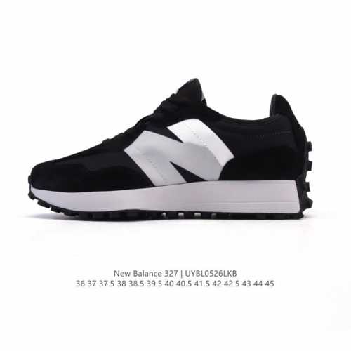 真标 Nb 新百伦 New Balance 327系列复古休闲运动慢跑鞋时尚男女运动鞋 以更纯粹的复古风格设计打造的全新造型 侧身还以解构设计 将 N 字标志以