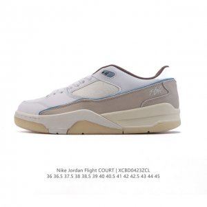 耐克 Nike 乔丹 Jordan Flight Court 时尚休闲 防滑耐磨 低帮运动鞋 复古篮球鞋 男女同款 Jordan 新鞋型 又来了！新配色曝光！滑