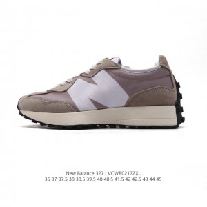 真标 Nb 新百伦 New Balance 327系列复古休闲运动慢跑鞋时尚男女运动鞋 以更纯粹的复古风格设计打造的全新造型 侧身还以解构设计，将 N 字标志以