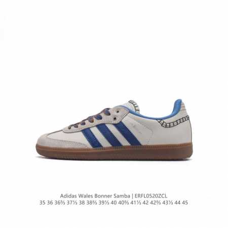 阿迪达斯 Adidas Samba新款 德训鞋 时尚休闲运动板鞋- Wales Bonner 的 Adidas Samba “Studded”亮相，Adidas - 点击图像关闭