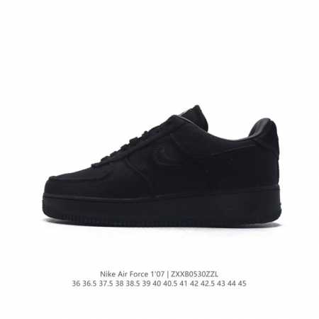 耐克 Nike Air Force 1 '07 Low 空军一号含气垫 低帮百搭厚底增高休闲运动板鞋。柔软、弹性十足的缓震性能和出色的中底设计，横跨复古与现代的 - 点击图像关闭