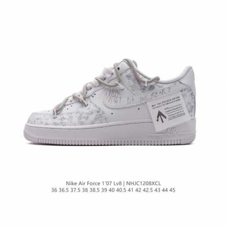 公司级 耐克 Nike Air Force 1 '07 Low 空军一号含气垫 解构绑带 双鞋带 小白鞋 低帮百搭厚底增高休闲运动板鞋。柔软、弹性十足的缓震性能 - 点击图像关闭
