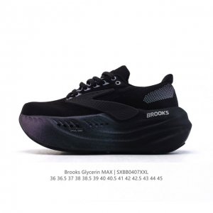 新品公司级 布鲁克斯 Glycerin Max 超级甘油:舒适的增高神器！Brooks Glycerin Max是一款极具突破性的顶级缓震运动跑鞋，由百年专业跑