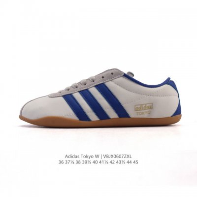 阿迪达斯 Adidas Originals Tokyo 经典舒适 防滑耐磨 低帮 板鞋 男女款 蓝色一双封神｜复古薄底鞋美到犯规啦薄底鞋是今年的流行趋势，这双T