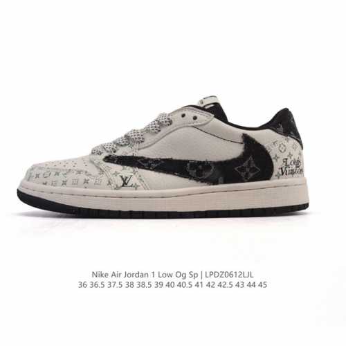 特价 真标 耐克 Nike Air Jordan 1 Low Og Sp Military Blue Aj1乔1倒勾 2025年新款 蛇年新款 路易威登联名 低