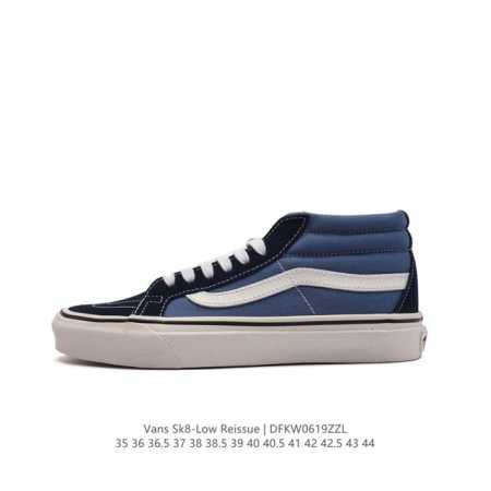 万斯vans范斯 经典系列 Sk8-Mid 中帮帆布鞋 休闲运动硫化板鞋 情侣鞋时尚复古男女鞋。 类型：男女鞋 码数：35 36 36.5 37 38 38.5 - 点击图像关闭