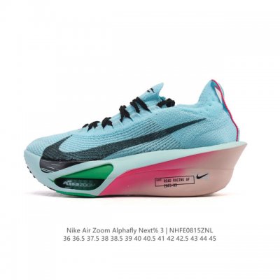 公司级 耐克 Nike Air Zoom Alphafly Next% 3代 马拉松三代 原标原盒真碳纤维 真Zoom X 气垫正确版型！鞋面采用更轻质更透气的
