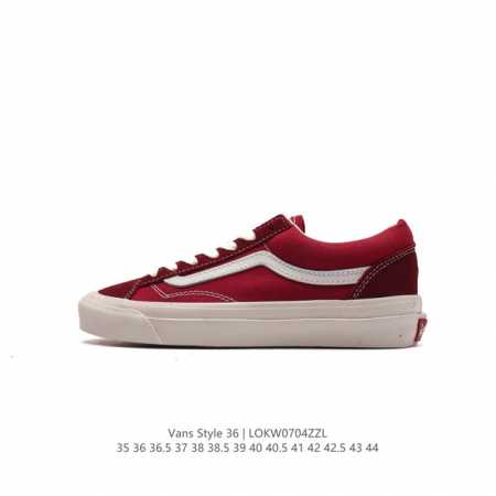万斯 Vans OG OId Skool百搭休闲低帮运动滑板鞋 。其实Style 36就是现在风靡潮流的Vans鞋款Old Skool的OG版本。历经岁月洗礼的 - 点击图像关闭