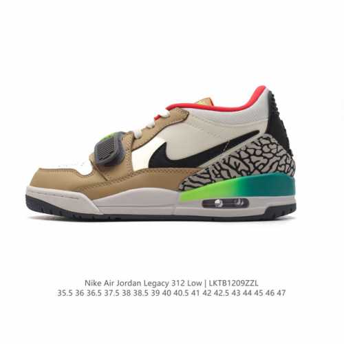 特价头层皮 耐克 Aj 乔丹 Air Jordan Legacy 312 低帮运动鞋 Aj312 乔312百搭篮球鞋 酷炫混搭，谁人不爱？Air Jordan