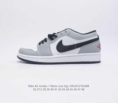 二层皮耐克 乔丹air Jordan 1 Low Aj1 乔1 乔丹1代 低帮板鞋复古文化休闲运动篮球鞋 从1985 年面世的元年款汲取设计灵感 采用简洁大方的