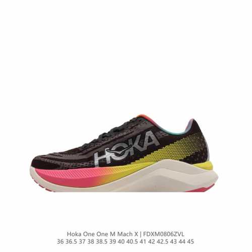 hoka One One独特的竞训鞋,主打舒适软弹hokamach马赫6#竞速跑鞋 Hoka Mach 6 轻盈且富有弹性的舒适感！迄今为止最轻量灵敏的mach