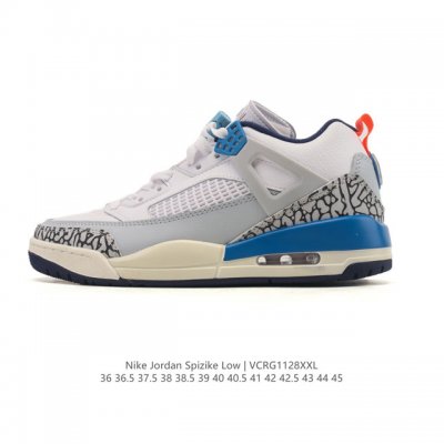 耐克 Nike Jordan Spizike Low 经典爆裂纹复古运动篮球鞋！全新低帮造型吸睛！整双鞋在融合了 Air Jordan 经典鞋款中的标志性元素之