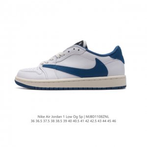 公司级 真标 耐克 Nike Air Jordan 1 Low OG SP Military Blue AJ1乔1 倒勾低帮篮球鞋 AJ1 乔丹1代 aj1 乔