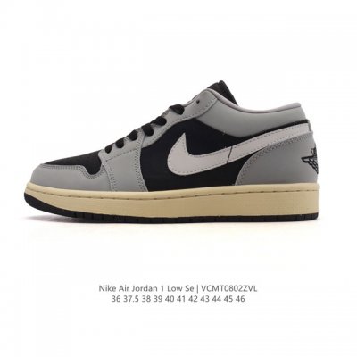 耐克 乔丹Air Jordan 1 Low Aj1 乔1 乔丹1代Aj1 低帮复古文化休闲运动篮球鞋。从1985 年面世的元年款汲取设计灵感，采用简洁大方的经典