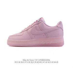 210 公司级【附赠送Logo清洁刷】Af1耐克 Nike Air Force 1 ‘07 Low 空军一号 小白鞋 厚底增高百搭休闲运动板鞋 防滑透明果冻鞋底
