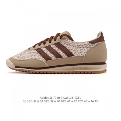 公司级 阿迪达斯Adidas Sl 72 Shoes 经典复古薄底运动鞋 T头鞋 三叶草复古休闲跑步鞋休闲运动鞋 这款经典运动鞋携复古型格，来访你的活力日常 采