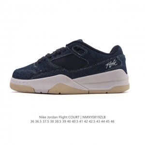 耐克 Nike 乔丹 Jordan Flight Court 时尚休闲 防滑耐磨 低帮运动鞋 复古篮球鞋 男女同款 Jordan 新鞋型 又来了！新配色曝光！滑