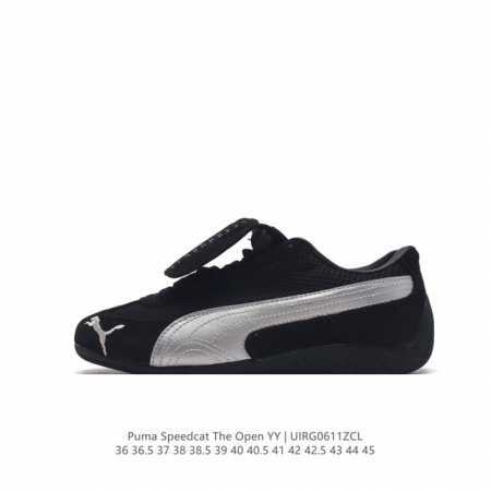 Puma 彪马 采用轻量冲孔呼吸皮革网面材质鞋面，中底eva缓震组合耐磨橡胶外底 宝马赛道精神街头风，联乘著名全球汽车制造bmw宝马赛车运动系列 X Puma - 点击图像关闭