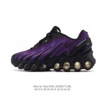 耐克 Nike Air Max Dn8 全掌气垫科技运动跑步鞋Fq7860-005。鞋款采用醒目渐变织物和动态波浪状结构鞋面，搭配黑色中底和外底，以及迷你黑色