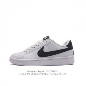 耐克 Nike 男女鞋秋季court Royale Ac运动鞋休闲鞋板鞋 百搭小白鞋，焕新演绎元年款设计，塑就复古网球风范。鞋款承袭简洁线条、经典系带系统和醒目