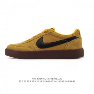 耐克板鞋 生胶米白 复古板鞋J.Crew X Nike 联名 Killshot Ii Leather 男女休闲复古运动鞋。采用米白色皮革制作鞋身，大号Swoos