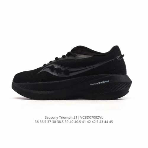 公司级 Saucony 索康尼 Triumph系列 胜利 21代 中性跑鞋 强缓震跑步鞋轻便男女款厚度增高跑鞋透气运动老爹鞋子，是来自美国的专业跑鞋品牌，成立于