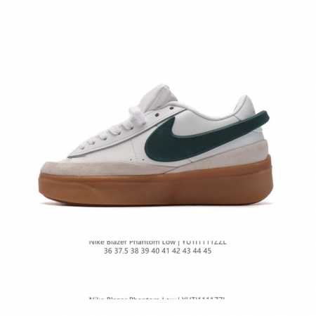 耐克 新款 NIKE Blazer Phantom Low男女子运动板鞋 厚底增高休闲鞋。采用轻盈利落设计，焕新演绎经典鞋款。该鞋款带来舒适足底体验，结合鞋侧壁 - 点击图像关闭