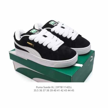 彪马puma Suede Xl 低帮复古轻便透气防滑减震休闲鞋 厚底增高运动板鞋 类型：男女鞋 尺码: 35.5-45 货号：395777-02 编码：Dftb - 点击图像关闭