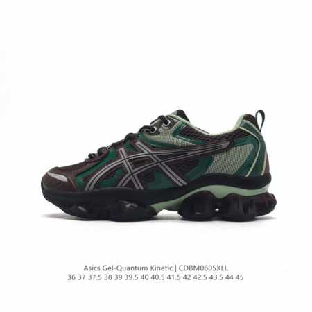 Asics 亚瑟士 Gel-Quantum Kinetic 男士复古休闲运动鞋厚底增高老爹鞋。Asics Gel-Quantum Kinetic 运动鞋，网眼。 - 点击图像关闭