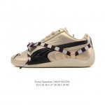 Puma Speedca Og 彪马极速赛车系列 低帮德训风拼接复古百搭休闲运动赛车鞋 鞋款从80、90年代赛车手所穿的防火赛车鞋为原型，鞋身线条模仿了赛车的流