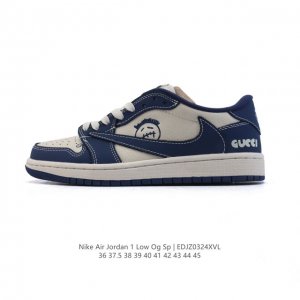 310 【公司级】真标 耐克/Nike Air Jordan 1 Low Og Sp"Military Blue"Aj1乔1倒勾低帮篮球鞋 Aj1 乔丹1代 A