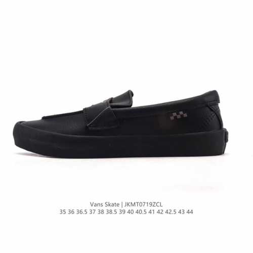 新品公司级 万斯 Vans Skate Loafer乐福鞋男女单鞋通勤工鞋皮革圆头时尚一脚蹬秋荔枝纹皮革滑板支线乐福鞋，比运动鞋洋气，比高跟鞋舒服，今秋就穿“乐