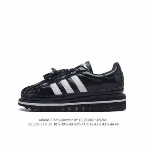 Clot X Adidas Originals Superstar 陈冠希全新设计 公司级版本，鞋身整体以adidas经典的 Superstar 为蓝本设计 将