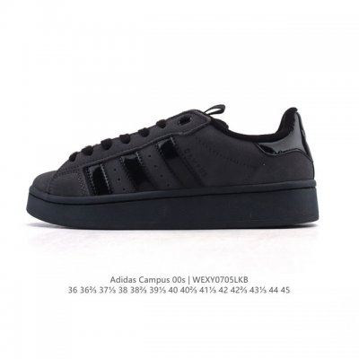Adidas阿迪达斯.三叶草Campus 00S 翻毛皮面包鞋复古休闲板鞋。千禧回潮！Adidas Campus 00S 经典再现！面包化的Campus鞋款在今