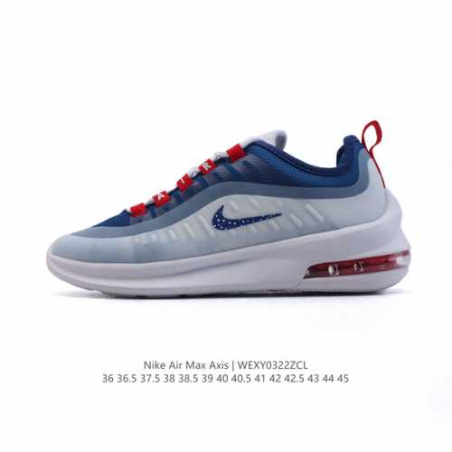 170 公司级耐克 Nike Air Max Axis 男女子运动鞋气垫缓震轻便休闲运动跑步网面透气舒适日常慢跑鞋。时尚的无缝覆面和透气网眼布演绎时尚外观。流线
