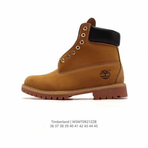 Timberland添柏岚靴子天伯伦高帮马丁靴踢不烂经典大黄靴 高帮靴 马丁靴 户外休闲潮流系列 搭配防臭防腐真皮乳胶鞋垫，给您完美的穿着体验，质量考究耐穿，专