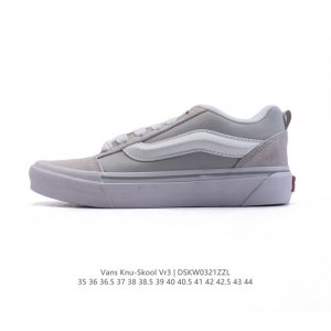 140 万斯 Vans Knu-Skool Vr3 Lx 面包鞋皮革鞋面。坎普尔·茱利安系列低帮复古硫化休闲运动板鞋“肥胖版大Logo”要说整个2023年最为热