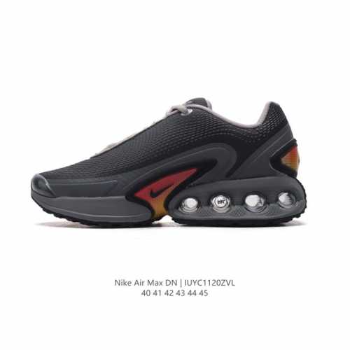全新nike Air Max Dn 运动鞋 时尚跑步鞋，豆荚造型气垫吸睛！鞋面采用织物材质打造，提供舒适的穿着体验。这款鞋不仅具有时尚的外观，还融合了许多经典的