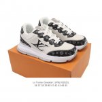 公司级 Lv Classic运动鞋 Lv 路易威登Louis Vuitton路易威登Lv男女鞋Classic运动鞋2025款小牛皮字母休闲鞋白色1Ahstf 新