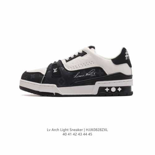 Louis Vuitton 路易威登 原装进口平纹纹粒面小牛皮革鞋面材质，原装一致tpr光泽组合鞋底，耐弯折滴塑支持片，鞋垫嵌入超软脚感乳胶材质驴的篮球鞋,Vi