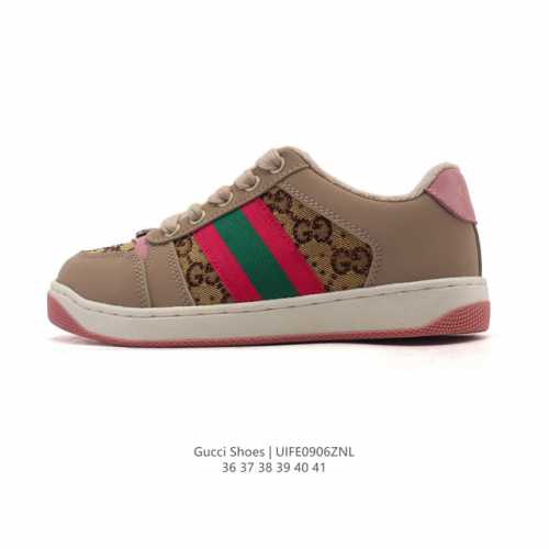 公司级 Gucci古驰 经典休闲运动鞋奢侈品百搭老爹鞋 厚底增高男女运动鞋，此款老爹鞋在今年仍然还是很受欢迎。对于爱美的人来说，鞋柜里不仅应该有一双白色的鞋子，