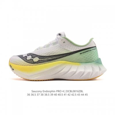 公司级 Saucony索康尼Endorphinpro啡鹏4陆地速鲨竞速碳板运动训练跑鞋 舒适百搭 网布减震透气支撑 低帮 碳板跑步鞋Saucony索康尼Endo