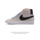 耐克Nike Blazer Mid 开拓者系列 高帮百搭休闲运动板鞋Nike Blazer通过配色和材质的变换，演绎出了无数的版本。配出当下流行的阴阳元素。呈现