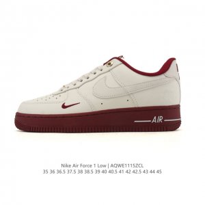 耐克 Nike Air Force 1 '07 Low 空军一号含气垫 低帮 小白鞋 百搭厚底增高休闲运动板鞋。柔软、弹性十足的缓震性能和出色的中底设计，横跨复
