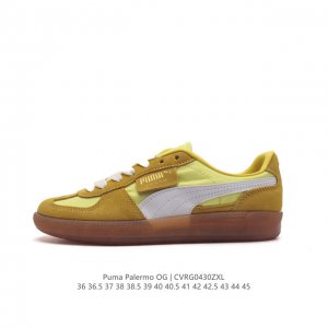 彪马puma Palermo Og 防滑耐磨低帮德训板鞋 男女运动鞋，Army Trainer Og休闲鞋沿用德训鞋经典外观 鞋身和鞋舌分别添加了品牌标志性 L