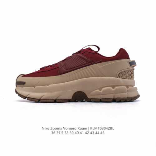 200 公司级耐克Nike Zoom Vomero Roam 马拉松复古跑五代休闲运动慢跑鞋 厚底增高老爹鞋。采用环保纤维革饰片组合网眼布鞋面材质 升级正确后跟