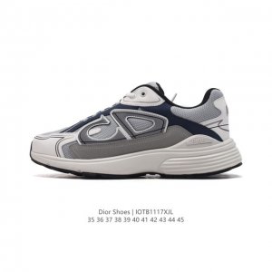 公司级 Dior 迪奥 高奢品牌 彰显高级气质 Dior 运动鞋低帮系列复古百搭休闲鞋时尚慢跑鞋厚底老爹鞋。 码数：35-45 编码：Iotb1117Xjl