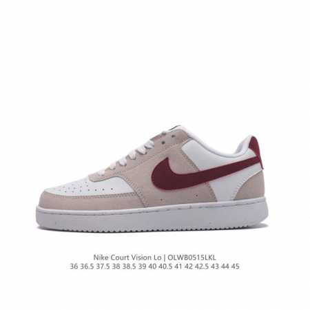 耐克nike Court Vision Low 校园风低帮复古篮球板鞋男女运动鞋。延续80年代复古篮球鞋，添加学院风细节。皮革组合鞋面，利落风格，重现复古篮球风 - 点击图像关闭